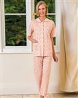 Jenna Floral Short Sleeve Cotton Pyjamas